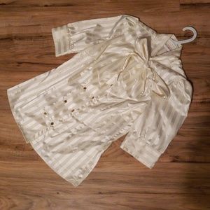Striped satin blouse